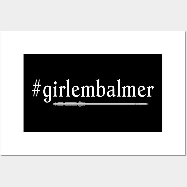 #girlembalmer Girl Embalmer Trocar Design Wall Art by Graveyard Gossip